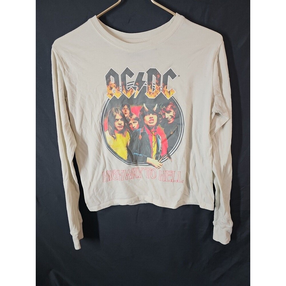 AC/DC - “Highway To Hell” - 2020 White Long Sleeve Shirt - Ladies - Small